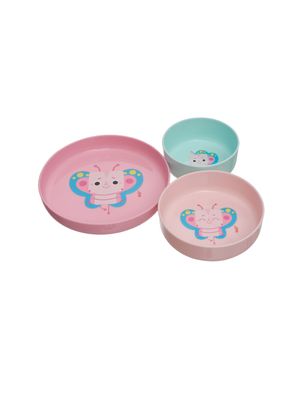 Kit Pratos 3 Peças Kouii Borboleta Pipa