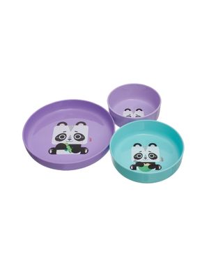 Kit Pratos 3 Peças Kouii Panda Pandi