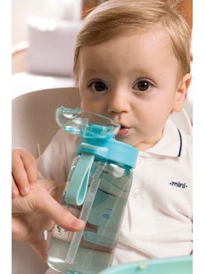 Garrafa com Canudo 460ml Kouii Cachorro Théo