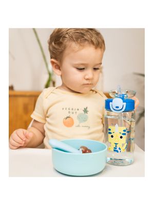 Garrafa com Canudo 460ml Kouii Dino Ino